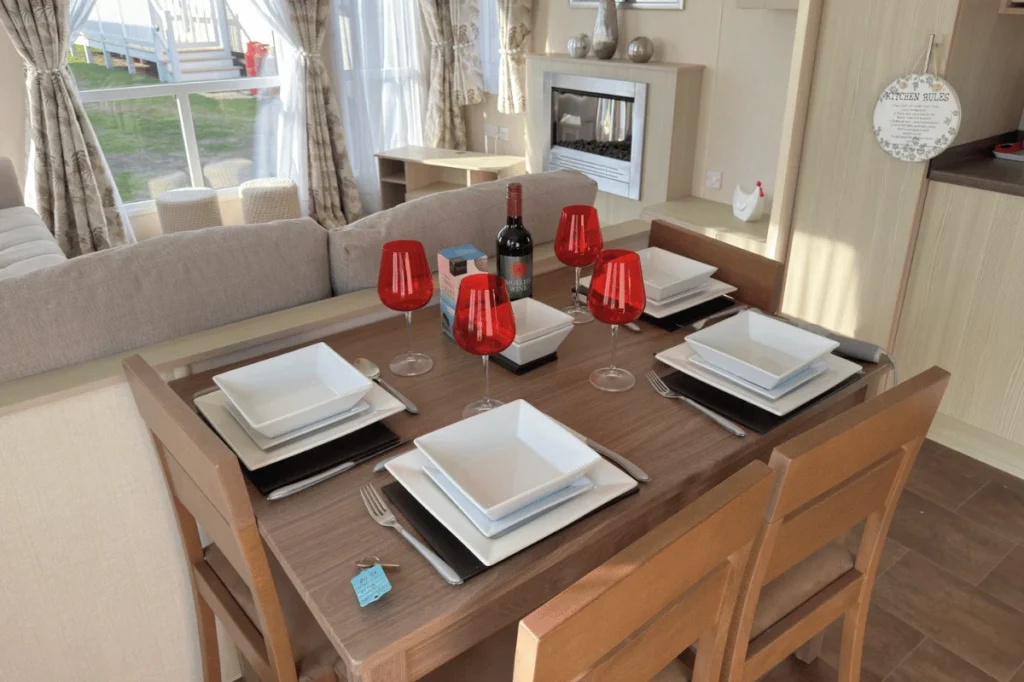 2 bedroom holiday caravan for sale brean dinning table