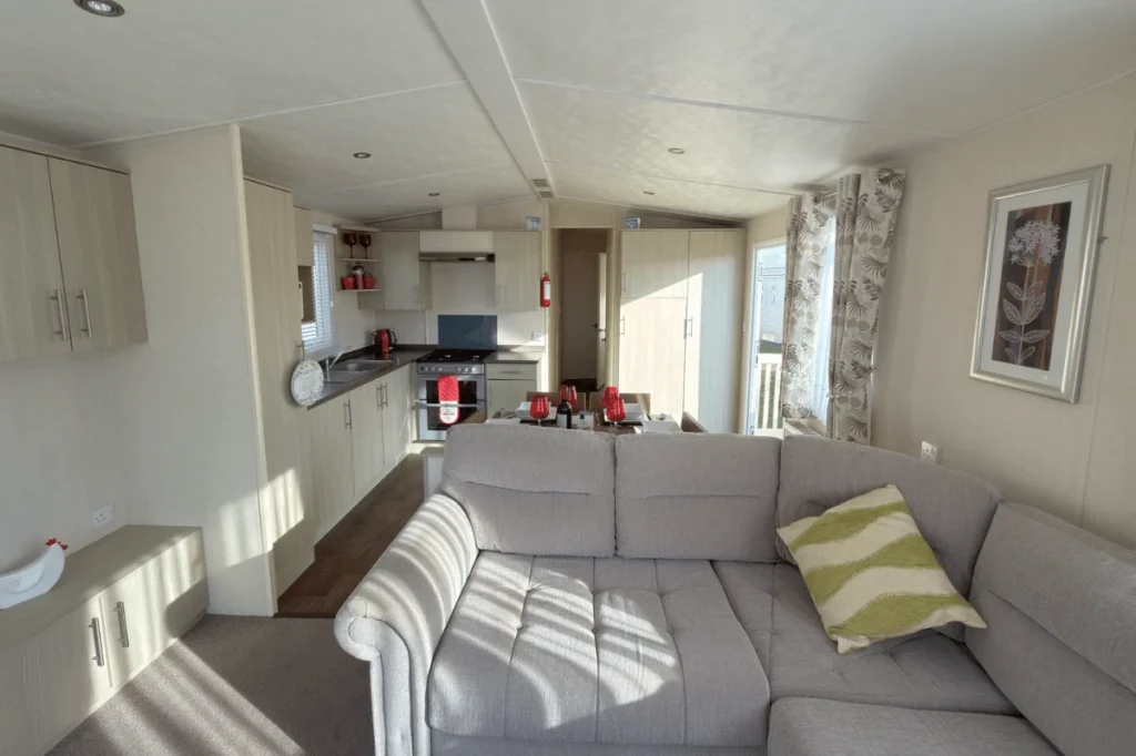 2 bedroom holiday caravan for sale brean living open plan