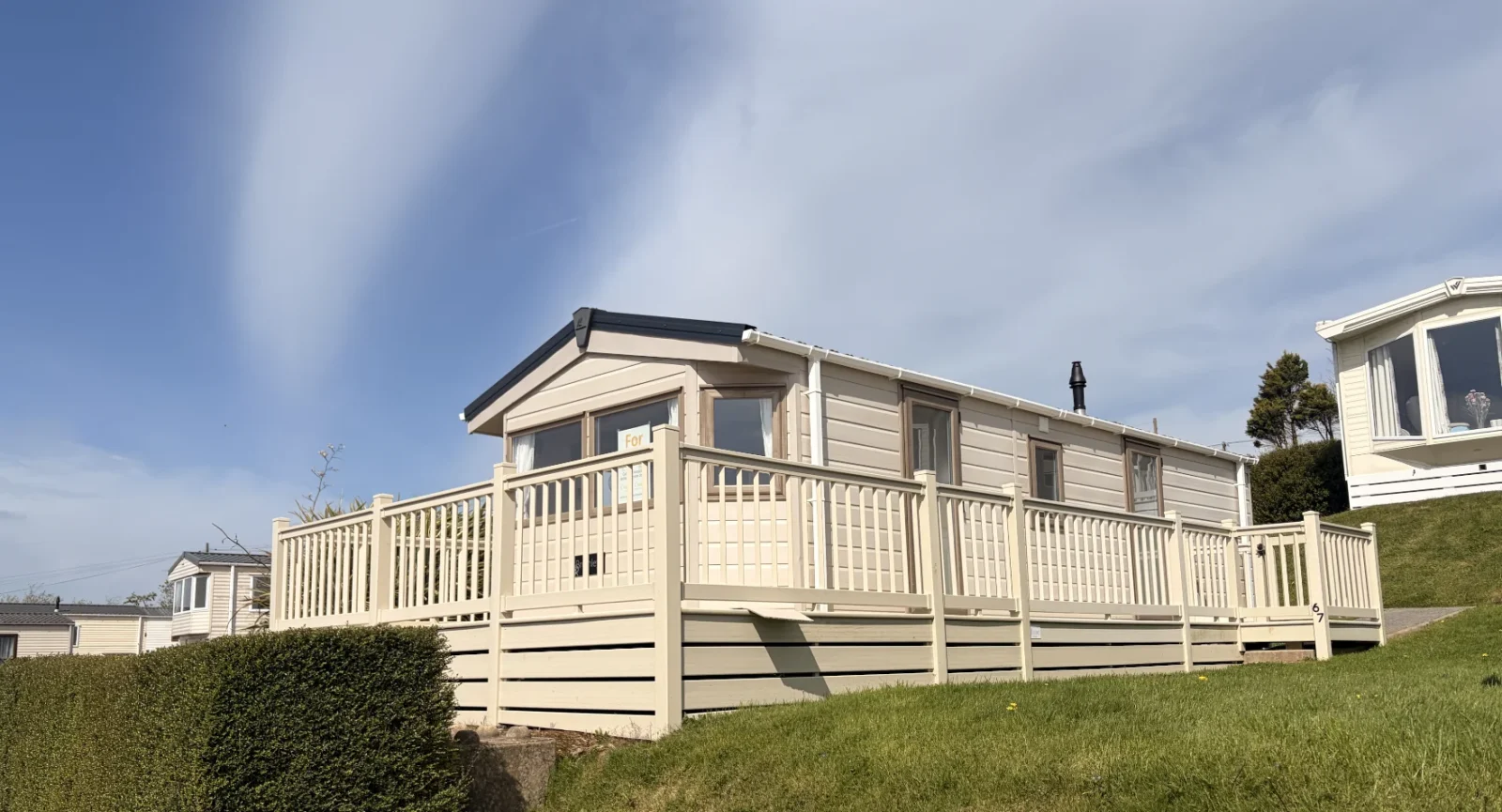 delta bromley with decking cornwall holiday park
