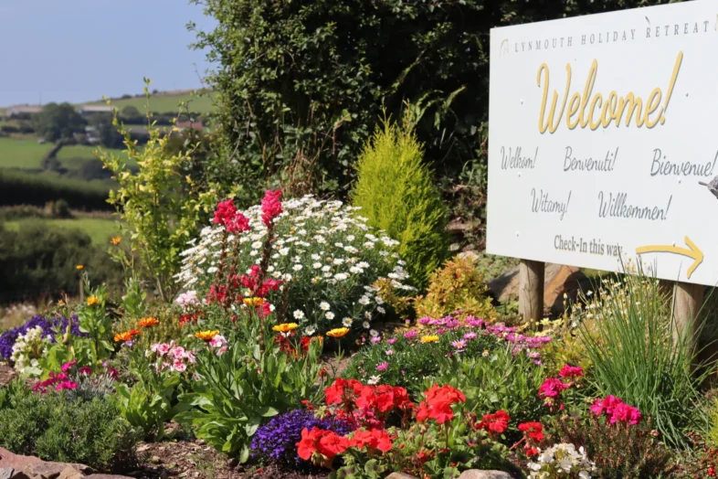 On-park Coast and Country Parks Garden in bloom