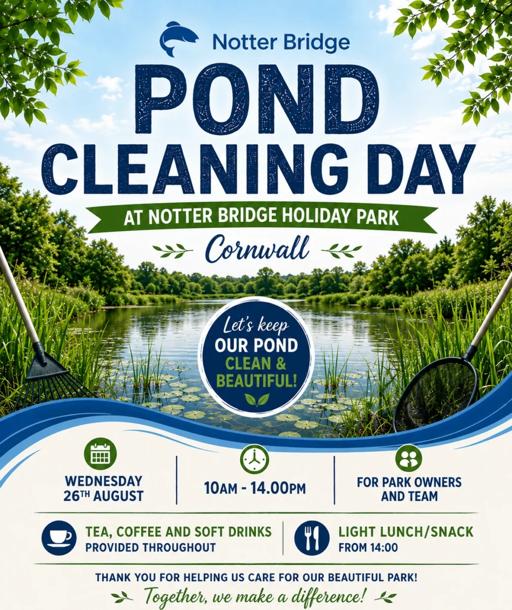 Notter Bridge Pond Cleaning Day