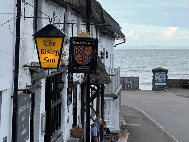 Lynmouth Harbour Cosy Pub The Rising Sun